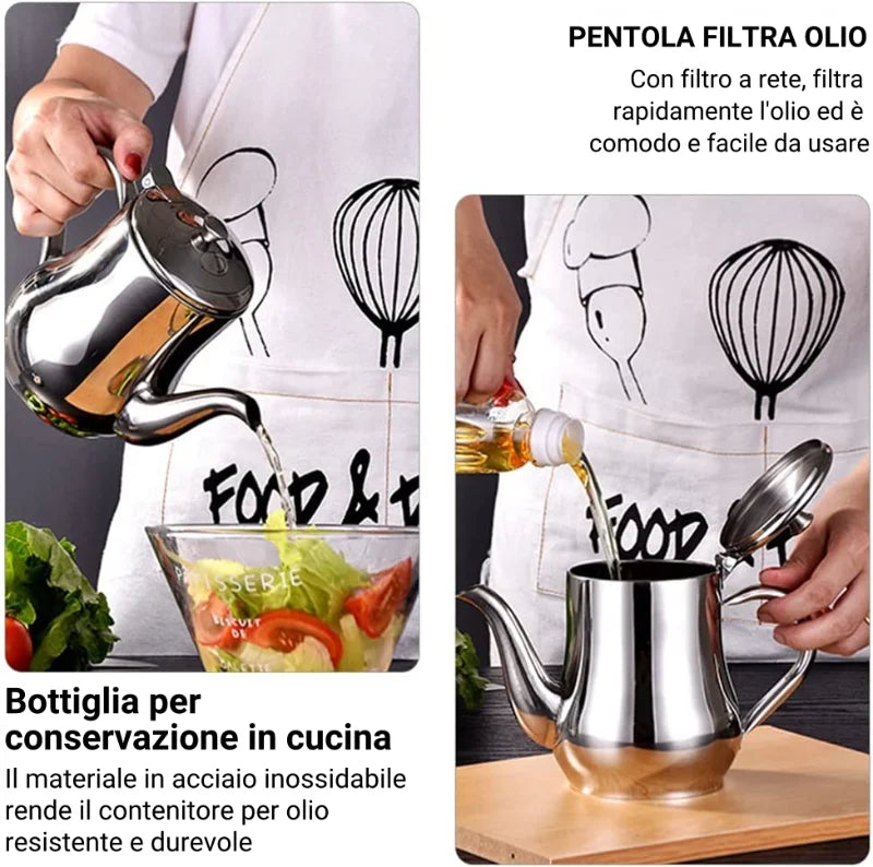 Filtro dell'olio in acciaio inossidabile