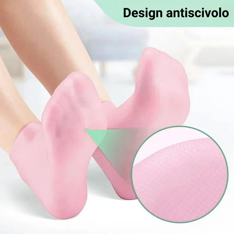 Calze in silicone per il trattamento dei piedi per donne