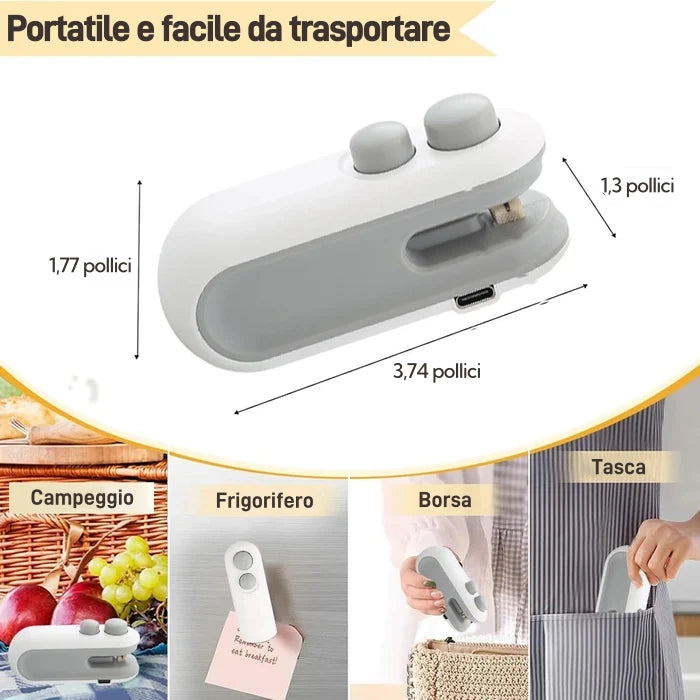 Mini Sigillatore Versione Migliorata 2024