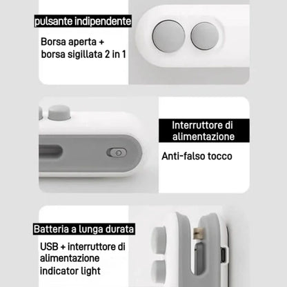 Mini Sigillatore Versione Migliorata 2024