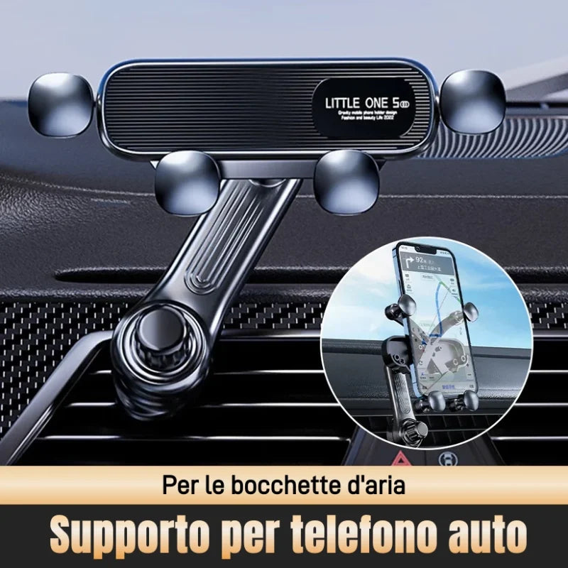 Porta cellulare da auto orientabile a 360°