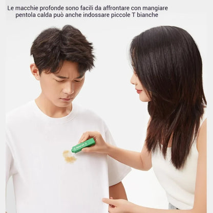 🎯 Penna Smacchiante Istantanea per Tessuti – Stick di Pulizia Portatile a Doppia Testa
