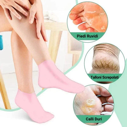 Calze in silicone per il trattamento dei piedi per donne