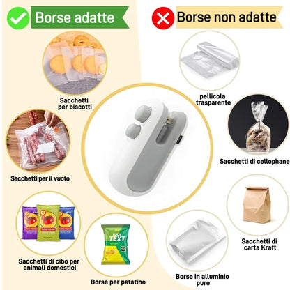 Mini Sigillatore Versione Migliorata 2024