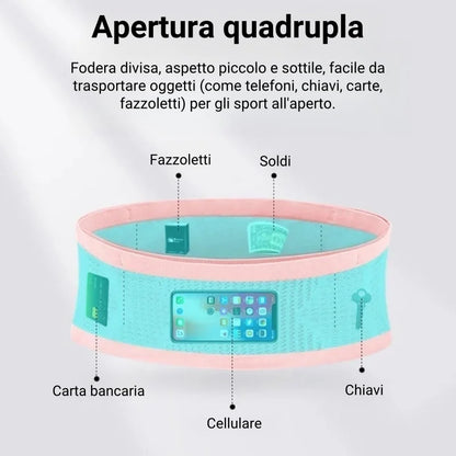 Marsupio multifunzionale in maglia traspirante nascosto (Compra uno, ne ricevi uno in omaggio)