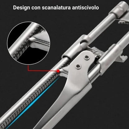 Apriscatole regolabile in acciaio inossidabile