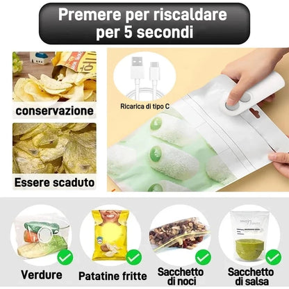 Mini Sigillatore Versione Migliorata 2024
